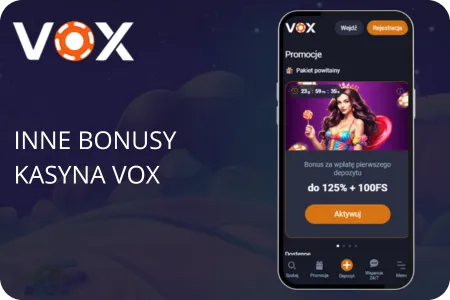 Inne bonusy kasyna Vox