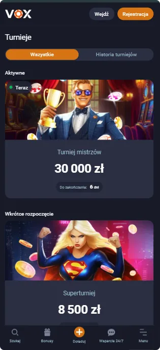 Aplikacja CasinoVox